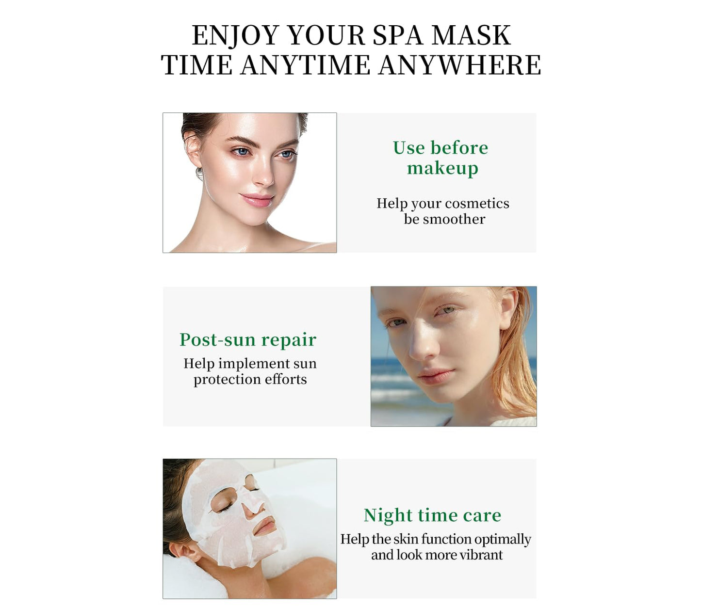 10-Pack Collagen Face Masks – Q10 & Retinol Anti-Aging Hydration - Urbizia