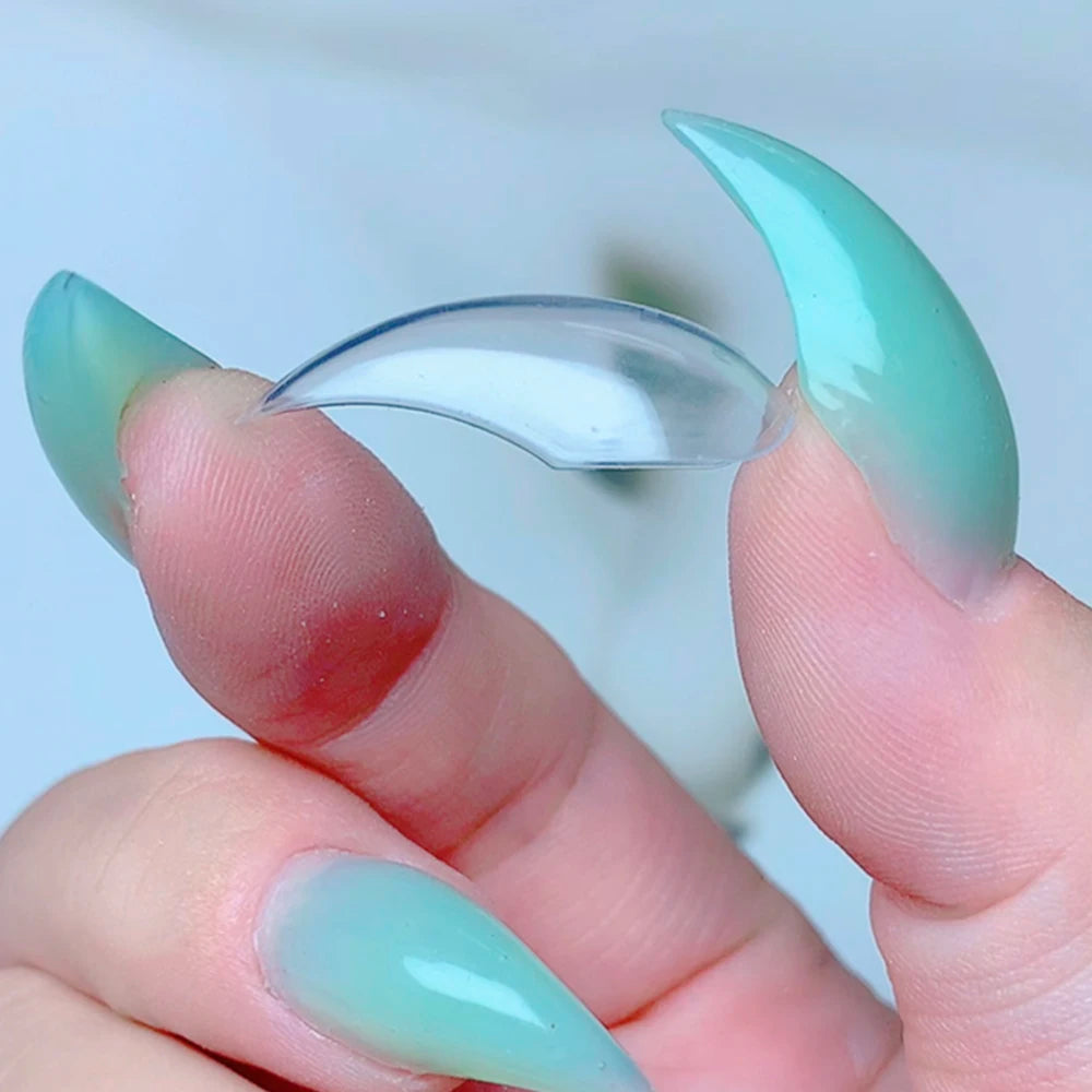 140Pcs Mini 3D Cat Claw & Eagle Claw Nail Forms – Reusable Dual Nail Molds for Poly Gel Extensions