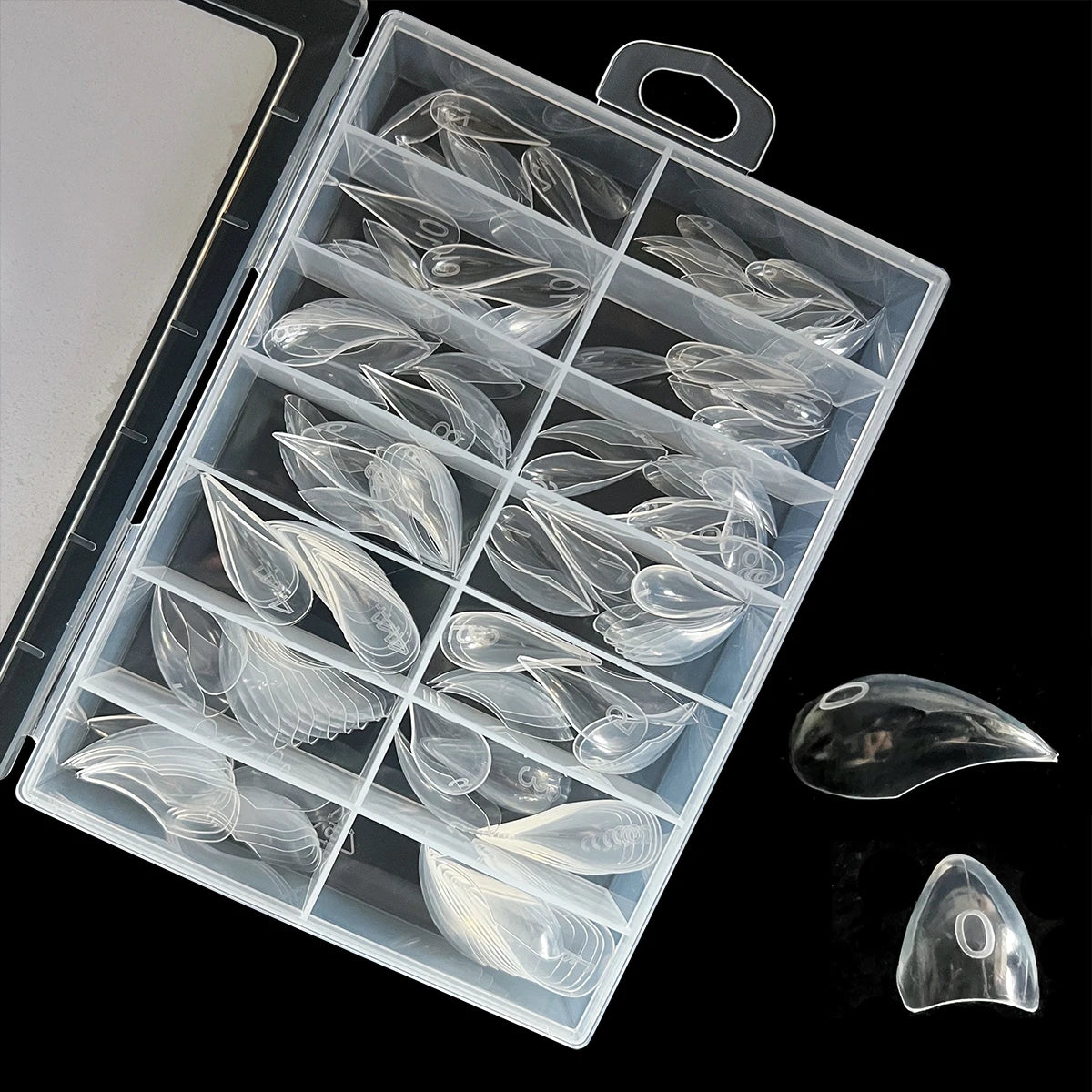 140Pcs Mini 3D Cat Claw & Eagle Claw Nail Forms – Reusable Dual Nail Molds for Poly Gel Extensions