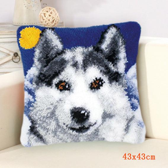 Handmade Wool Embroidered Pillow DIY Kit