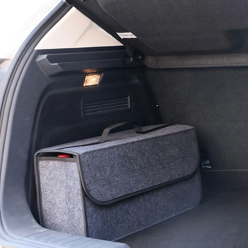 Foldable Trunk Organizer – Portable Felt Cloth Storage Box - Urbizia