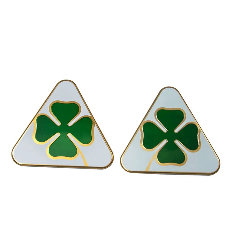 1 Pair Aluminum Four-Leaf Clover Fender Stickers – Car Exterior Decoration for Alfa Romeo Giulia & Stelvio