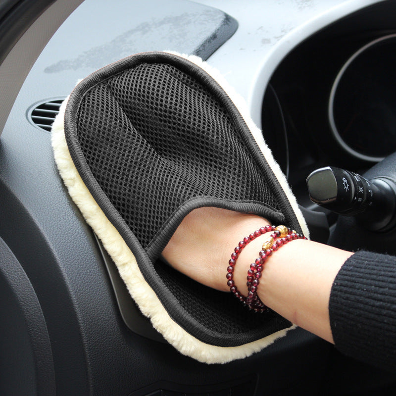 9.84" x 3.5" Microfiber Ultra-Soft Car Cleaning Glove - Urbizia