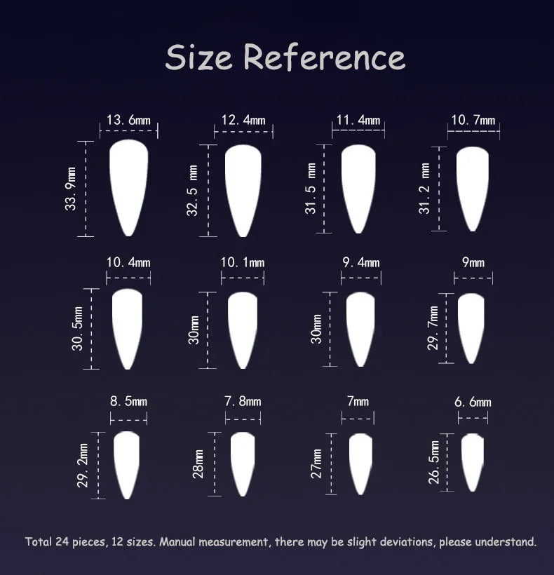 24Pcs Blood Splatter Almond Press-on Nails – Long Glossy Red & White Halloween Fake Nail Kit