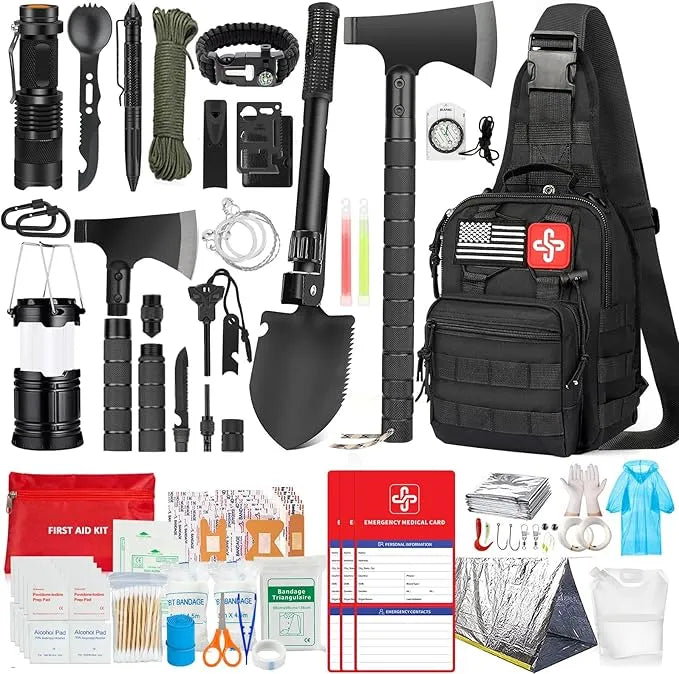 262-Piece Survival Kit with First Aid - Urbizia