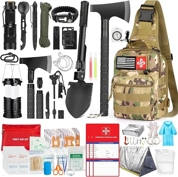262-Piece Survival Kit with First Aid - Urbizia