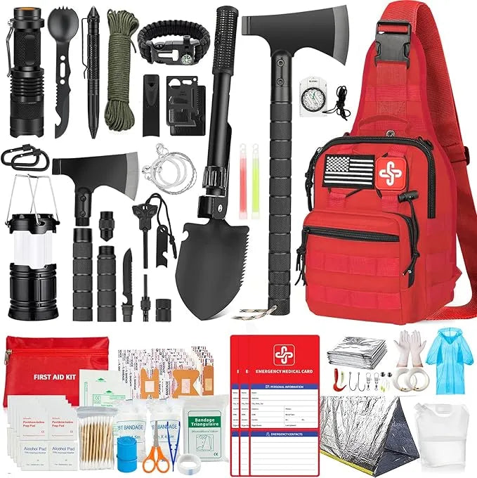262-Piece Survival Kit with First Aid - Urbizia