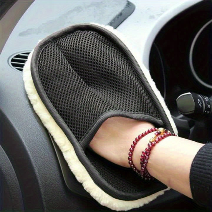 9.84" x 3.5" Microfiber Ultra-Soft Car Cleaning Glove - Urbizia