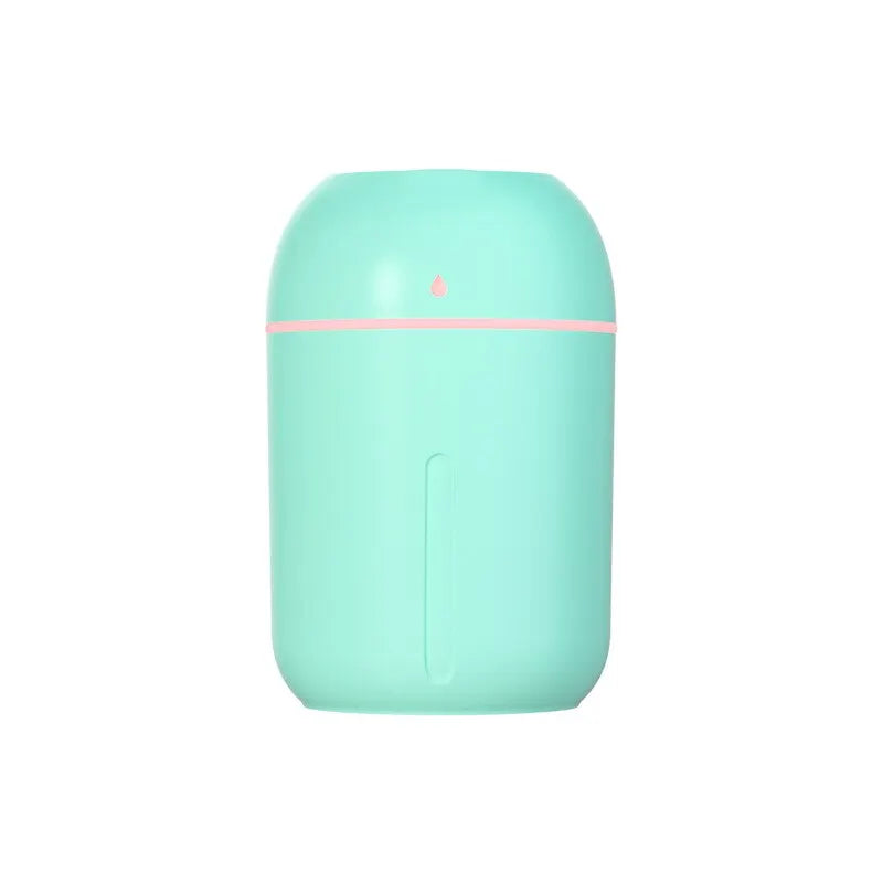 330ml Mini USB Humidifier – Portable Cool Mist Aroma Diffuser with LED Light