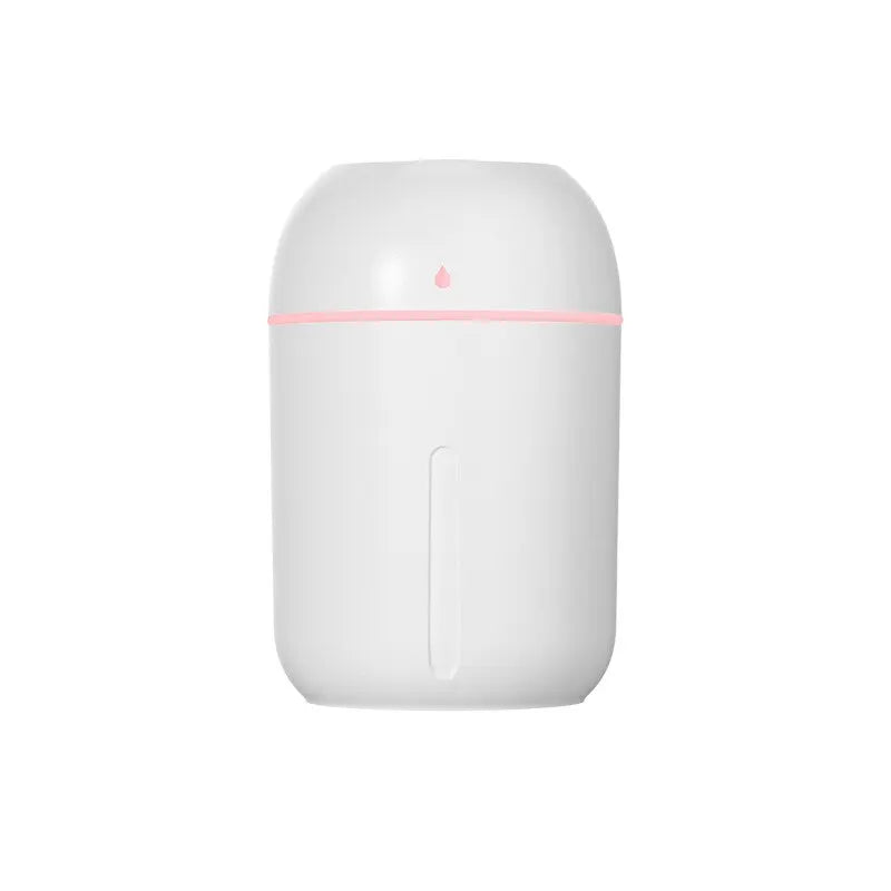 330ml Mini USB Humidifier – Portable Cool Mist Aroma Diffuser with LED Light