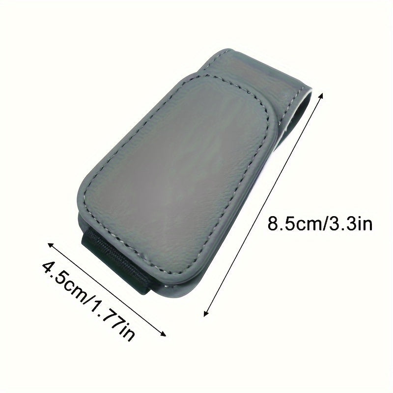 Magnetic Eyeglasses Hanger – PU Leather Car Sun Visor Clip - Urbizia