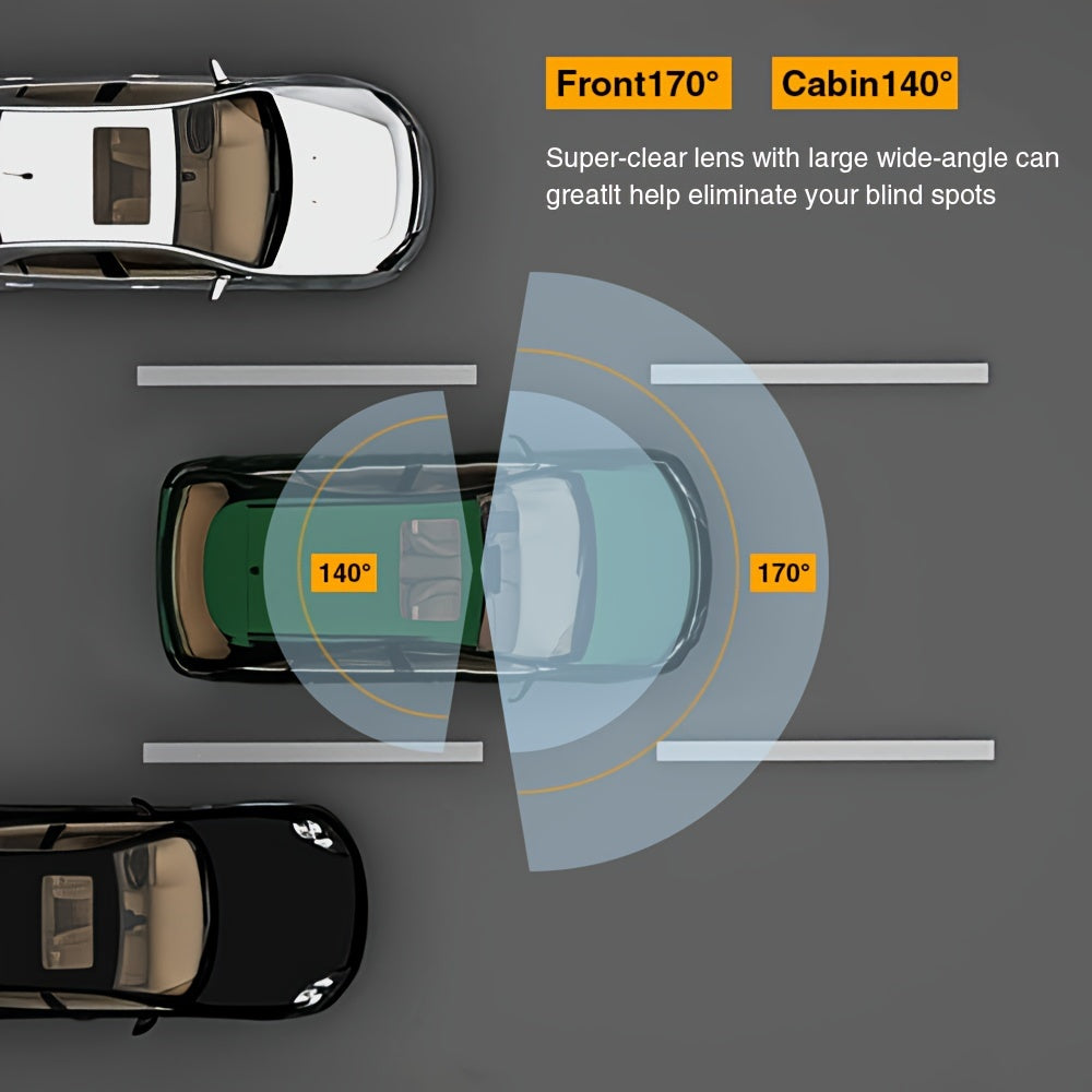 Dual Lens Car Dash Camera - Urbizia