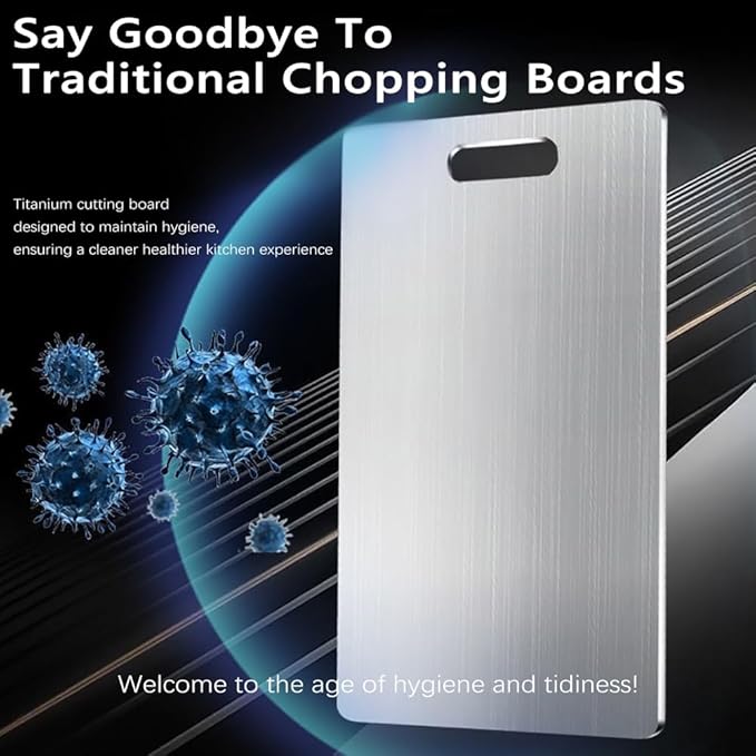 3 Pack Titanium Cutting Boards – Double-Sided, Non-Stick Kitchen Chopping Mats - Urbizia