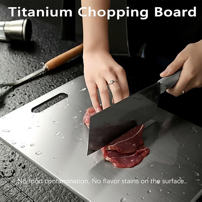 3 Pack Titanium Cutting Boards – Double-Sided, Non-Stick Kitchen Chopping Mats - Urbizia