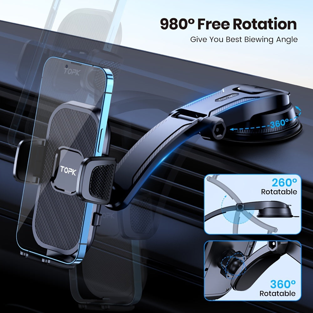 D38-C Car Phone Holder Mount by TOPK - Urbizia