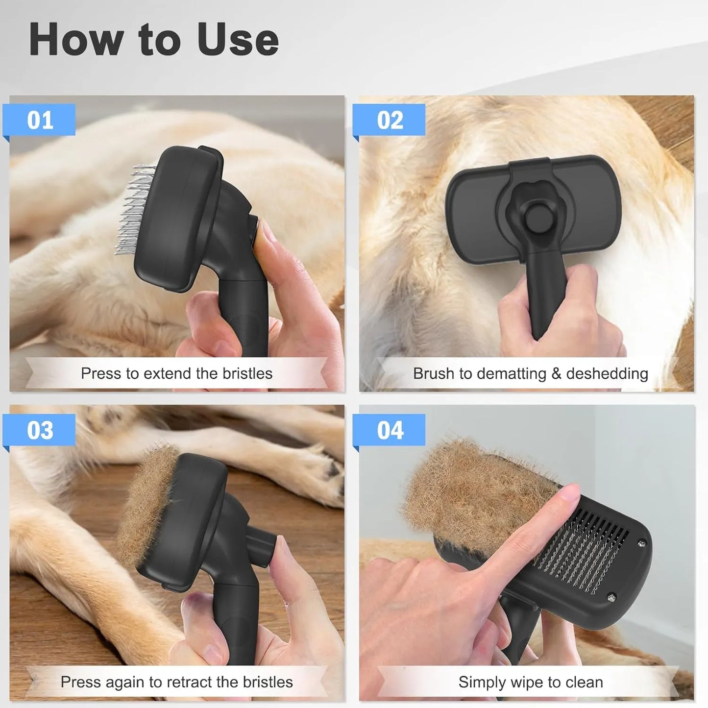 Self Cleaning Shedding Brush - Urbizia