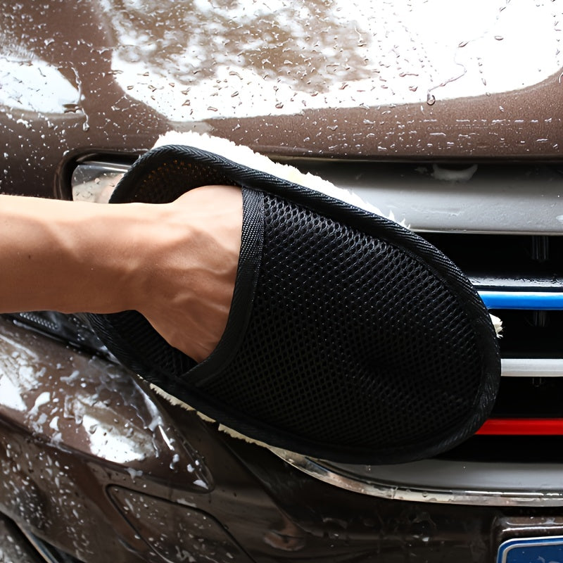 9.84" x 3.5" Microfiber Ultra-Soft Car Cleaning Glove - Urbizia