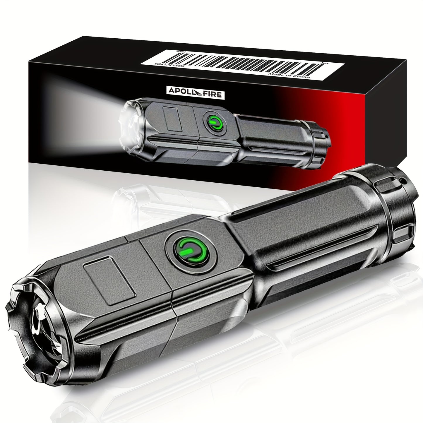 APOLLOFIRE High-Power Zoom Flashlight – Rechargeable - Urbizia