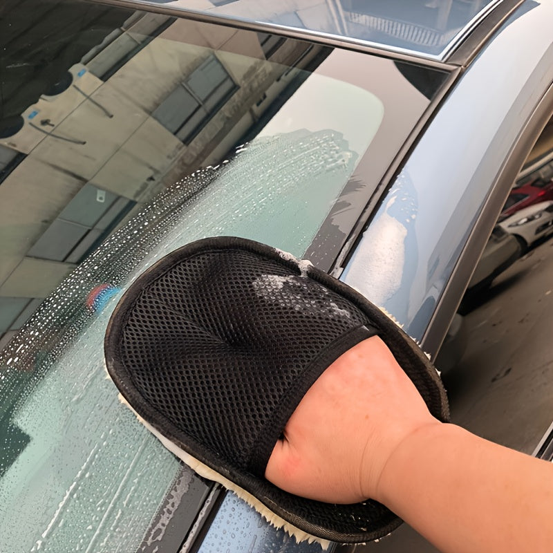 9.84" x 3.5" Microfiber Ultra-Soft Car Cleaning Glove - Urbizia