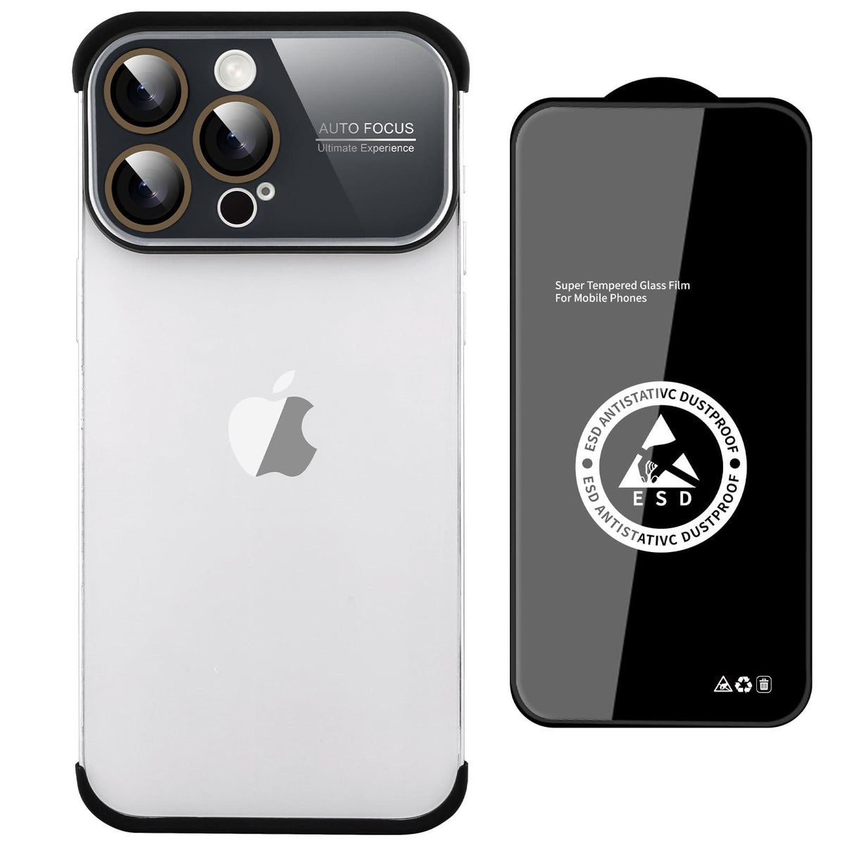 aidvaia Frameless iPhone 13 Pro Case – Black Acrylic Window