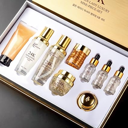 9-Piece Skincare Set – Collagen, Hyaluronic Acid & Snail Mucin - Urbizia