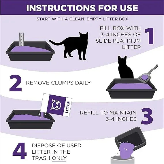 ARM & HAMMER Clump and Seal Slide Platinum Multi-Cat Clumping Litter – Easy Clean, Odor Control, 18 lbs - Urbizia