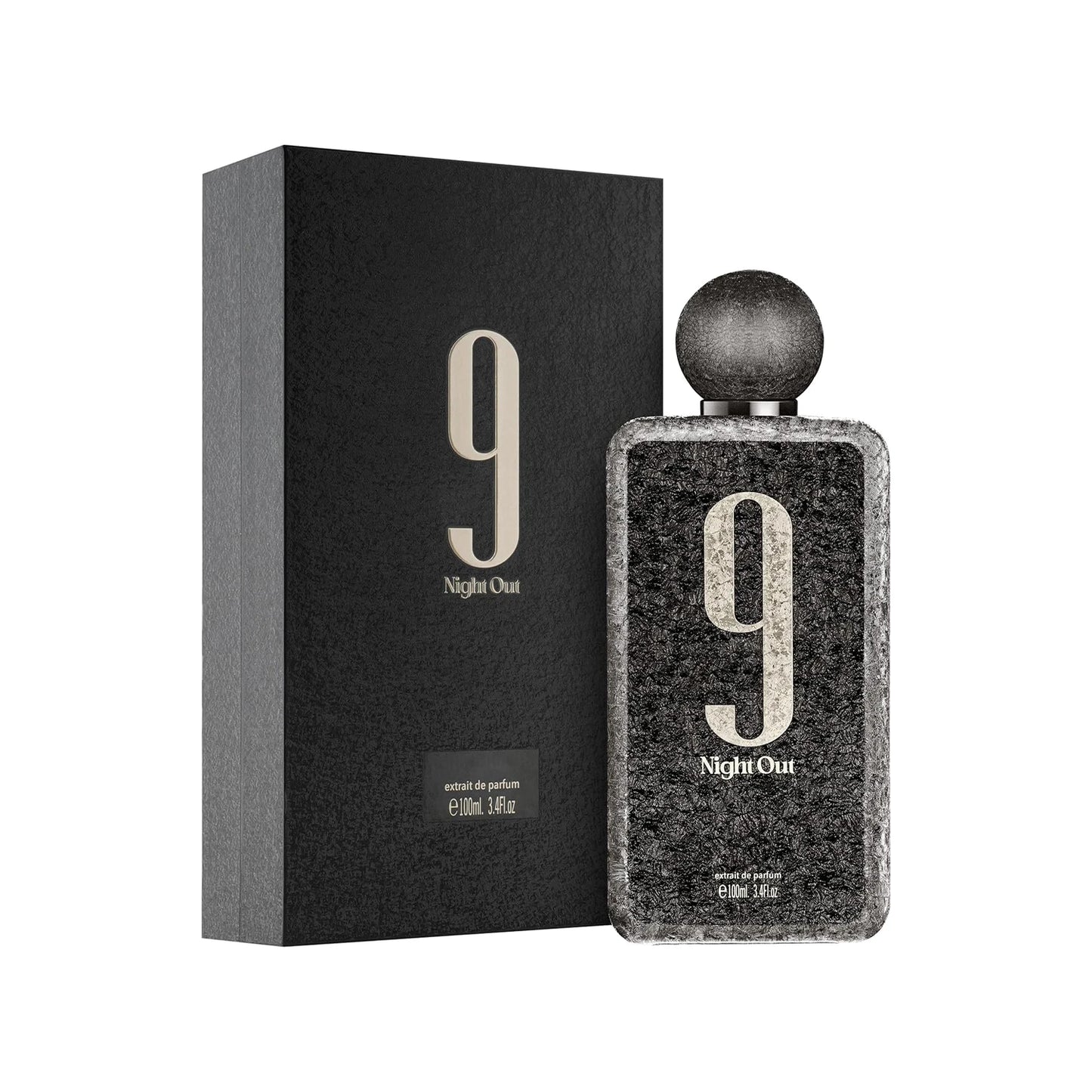 Afnan 9 PM Night Out Extrait De Parfum Spray For Unisex – Intense Warm Spicy, Amber & Sweet Vanilla Scent, Long-Lasting High-Concentration Fragrance, Perfect Gift For Women & Men, 3.4 Fl Oz / 100 ML