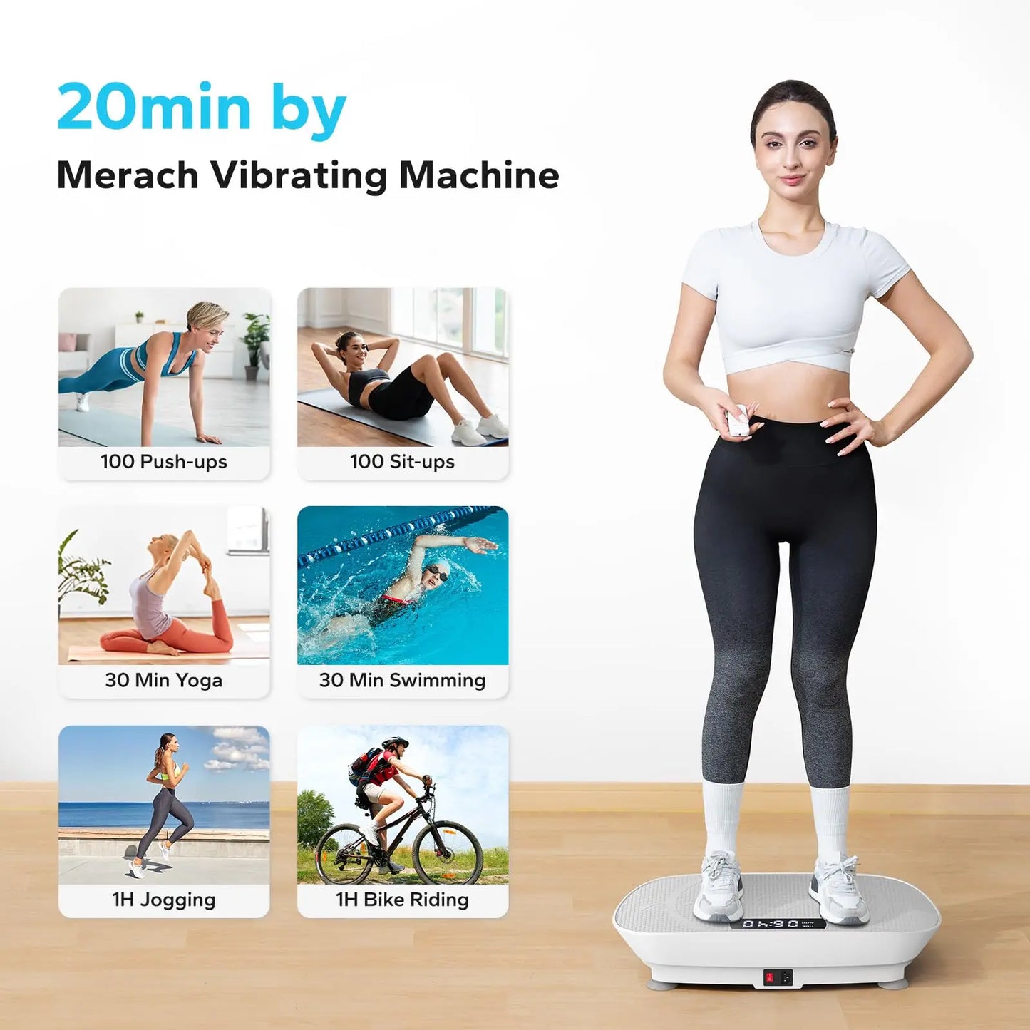Vibration Plate Exercise Machine For Whole Body Workout - Urbizia