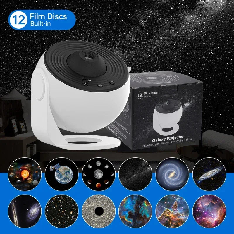 Night Light Galaxy Projector Starry Sky Projector 360° Rotate Planetarium Lamp For Kids Bedroom Valentines Day Gift Wedding Deco - Urbizia