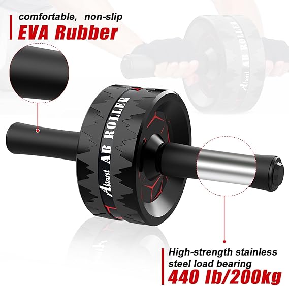 Ab Roller Wheel with Knee Pad – Core & Ab Workout Equipment for Home Gym - Urbizia