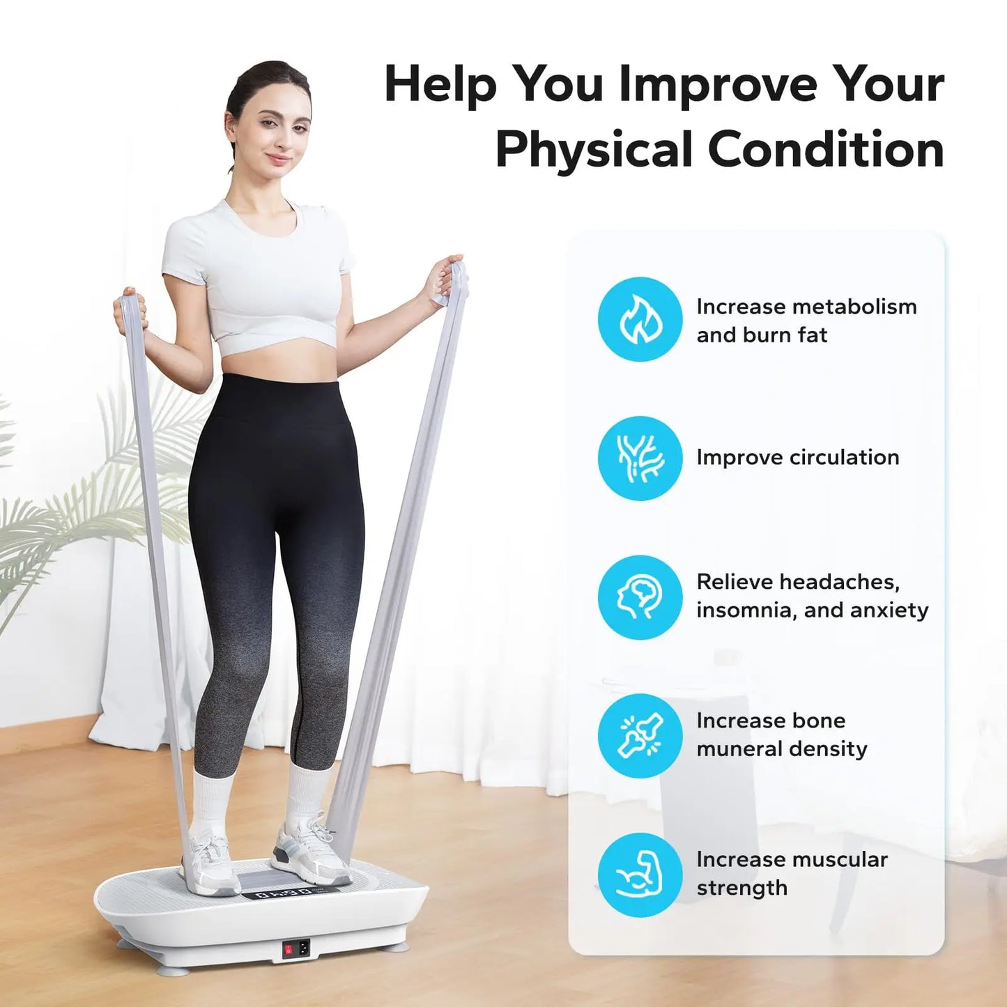 Vibration Plate Exercise Machine For Whole Body Workout - Urbizia