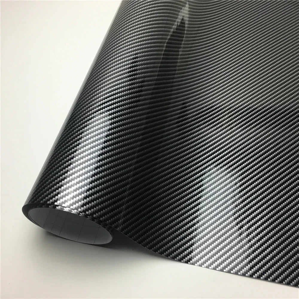 All Black Carbon Fiber Car Stickers – Vinyl Wrap Film Glossy/Matte Foil