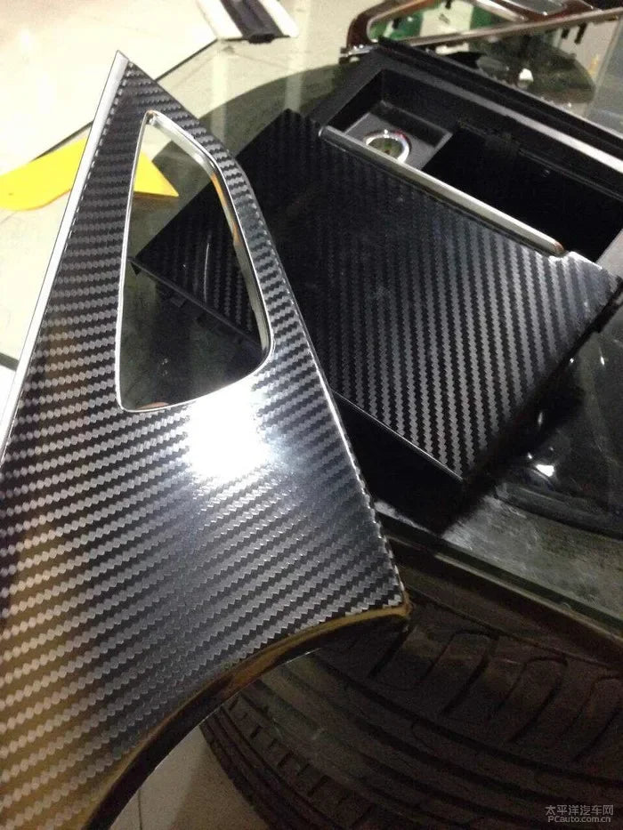All Black Carbon Fiber Car Stickers – Vinyl Wrap Film Glossy/Matte Foil