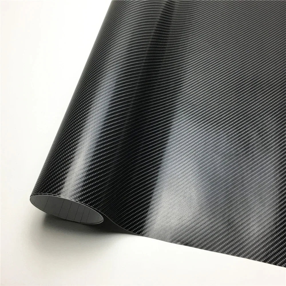 All Black Carbon Fiber Car Stickers – Vinyl Wrap Film Glossy/Matte Foil