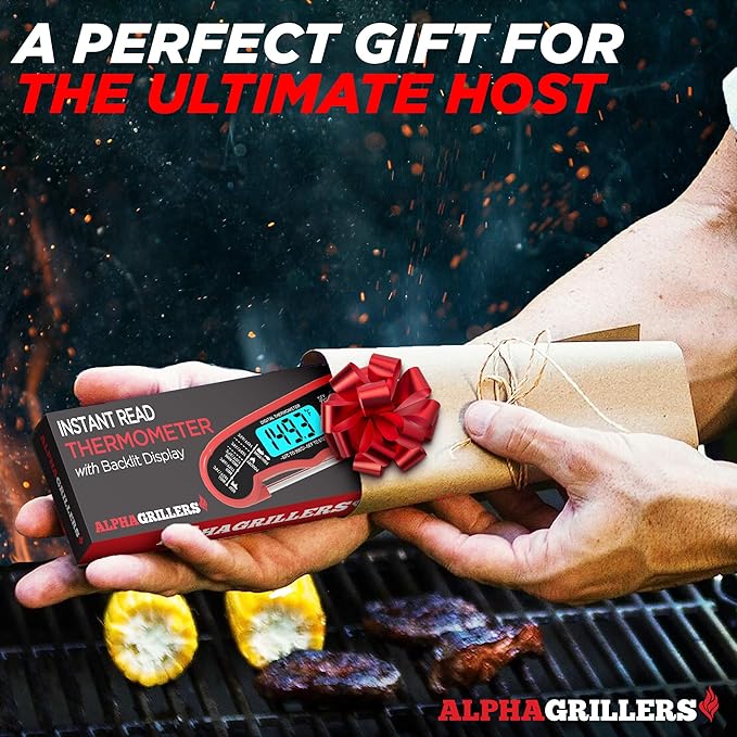 Alpha Grillers Digital Meat Thermometer – Instant Read Cooking & BBQ Probe - Urbizia