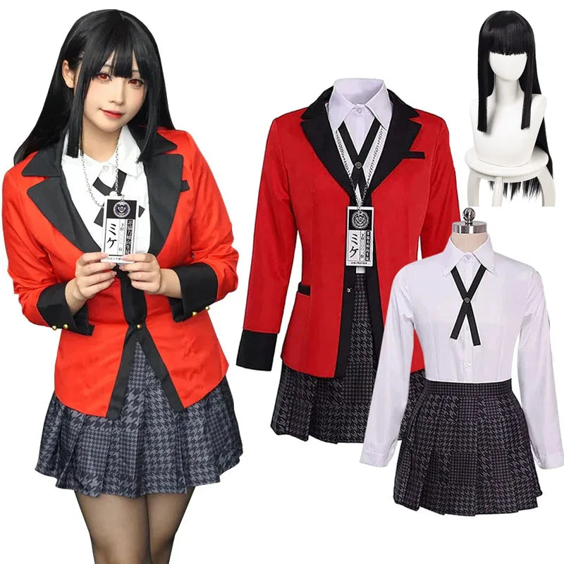 Anime Kakegurui Yumeko Jabami Cosplay Costume – Japanese School Girl JK Uniform for Halloween & Cosplay