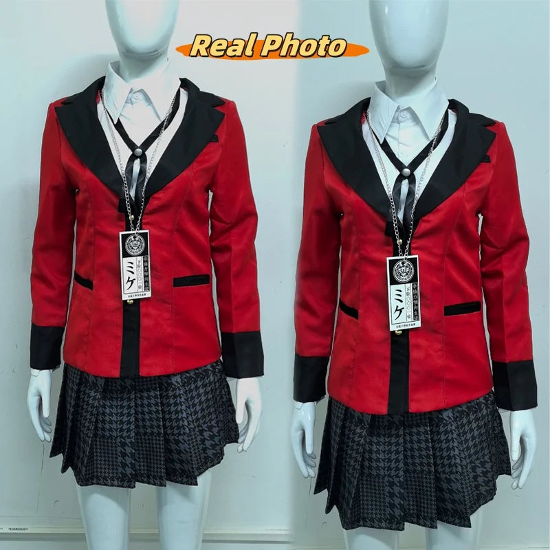 Anime Kakegurui Yumeko Jabami Cosplay Costume – Japanese School Girl JK Uniform for Halloween & Cosplay