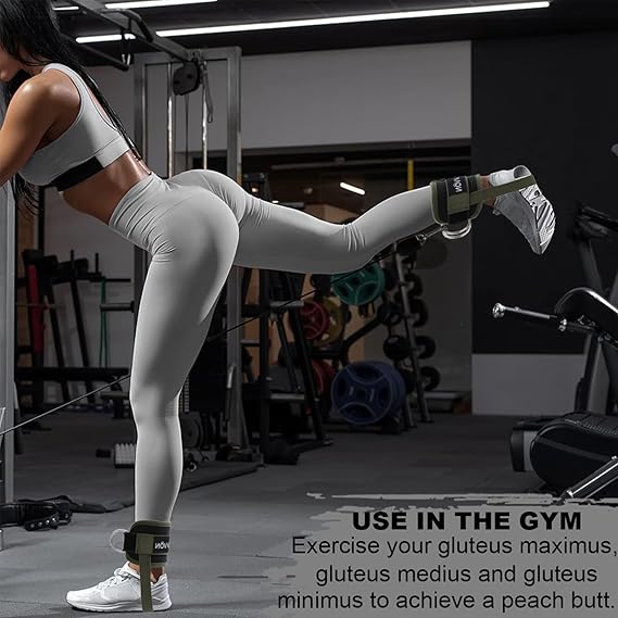 Ankle Straps for Cable Machines – Adjustable Comfort Ankle Cuffs for Glute Kickbacks & Leg Workouts - Urbizia