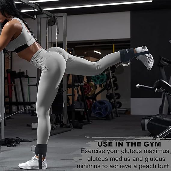 Ankle Straps for Cable Machines – Adjustable Comfort Ankle Cuffs for Glute Kickbacks & Leg Workouts - Urbizia