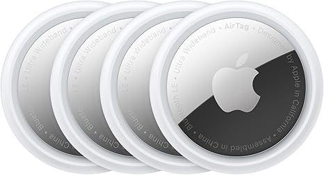 Apple AirTag 4 Pack – Bluetooth Tracker for Keys, Wallet, Luggage & More - Urbizia