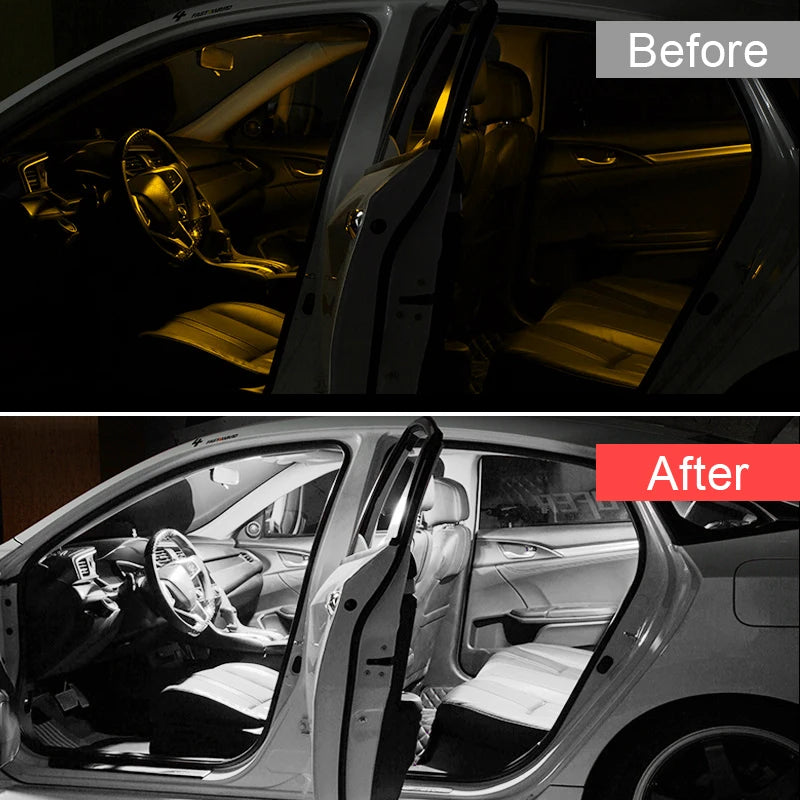 Audi LED Interior Lights Kit – Dome, Map, Trunk & Vanity Lamp Set (A3 A4 A5 A6 S3 S4 S5 RS3 RS4 RS5 Q5 Q7)