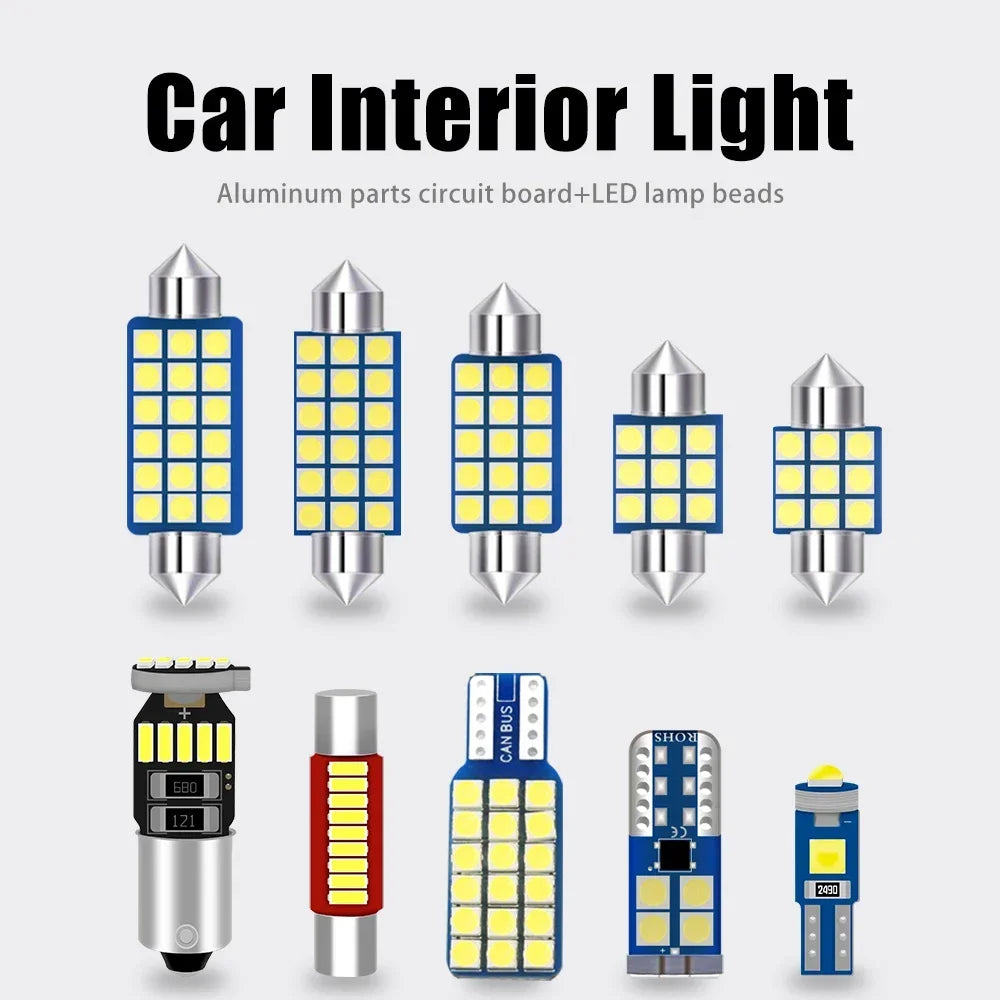 Audi LED Interior Lights Kit – Dome, Map, Trunk & Vanity Lamp Set (A3 A4 A5 A6 S3 S4 S5 RS3 RS4 RS5 Q5 Q7)