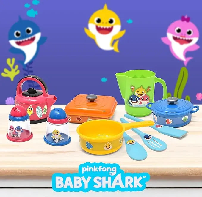 Baby Shark Kitchen Playset Toys - Urbizia
