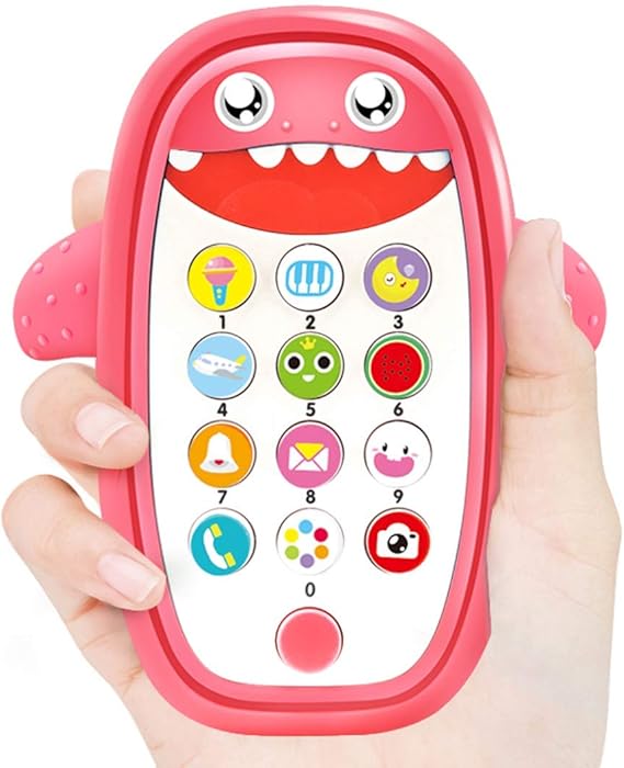 Baby Shark Musical Phone Toy – Light, Sound & Teething Toy for Babies - Urbizia