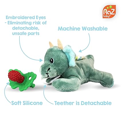 Baby Shark RaZbuddy Teether & Pacifier Holder – BPA-Free - Urbizia