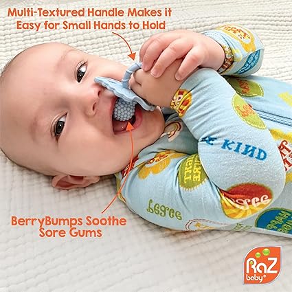 Baby Shark RaZbuddy Teether & Pacifier Holder – BPA-Free - Urbizia