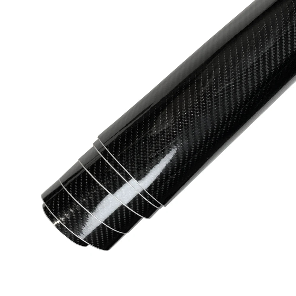 Black Carbon Fiber Vinyl Wrap – Car & Motorcycle Stickers 150*50cm Glossy Waterproof Film