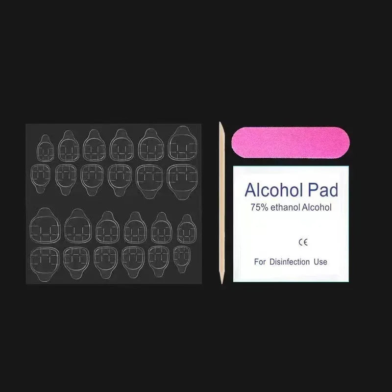 Black Cool Fake Nails – Halloween Bat Press on Nails