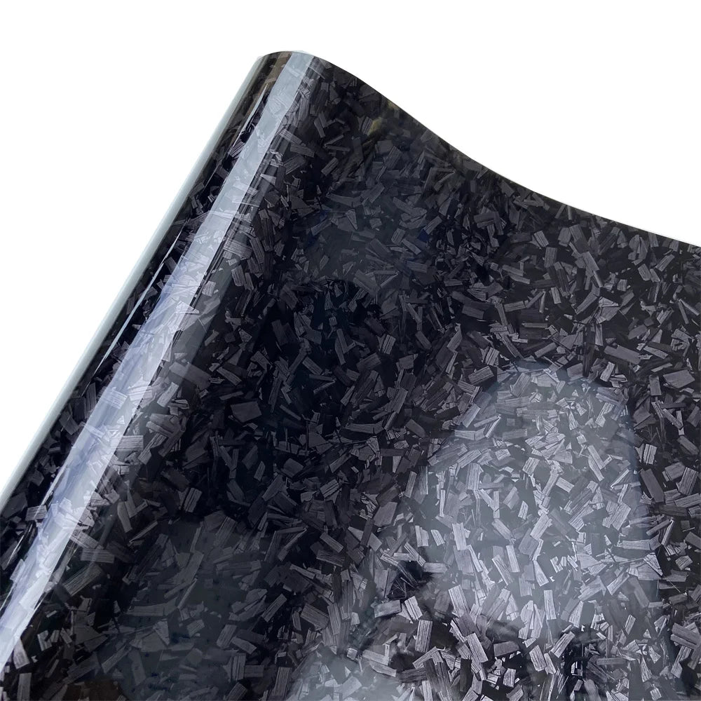 Black Forged Carbon Fiber Vinyl Wrap – Honeycomb Carbon Film for Car & Motorcycle