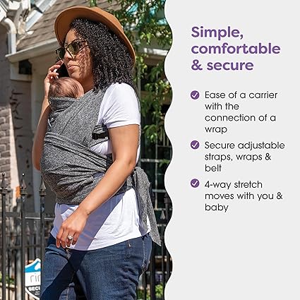 Boppy ComfyFit Adjustable Baby Carrier – Hybrid Wrap for Newborns to Toddlers - Urbizia